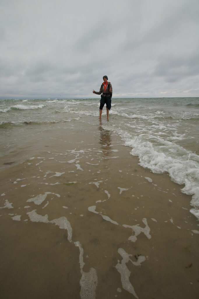 Ich stehe in 2 Meeren