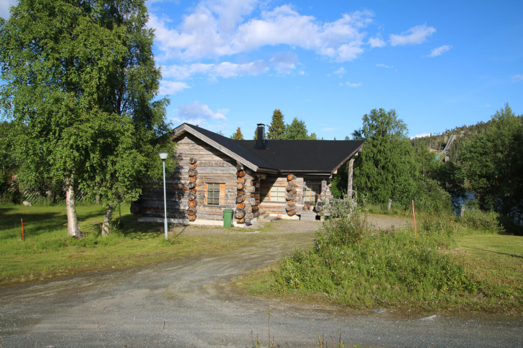 Unsere Unterkunft in Ruka, ein typisches Blockhaus