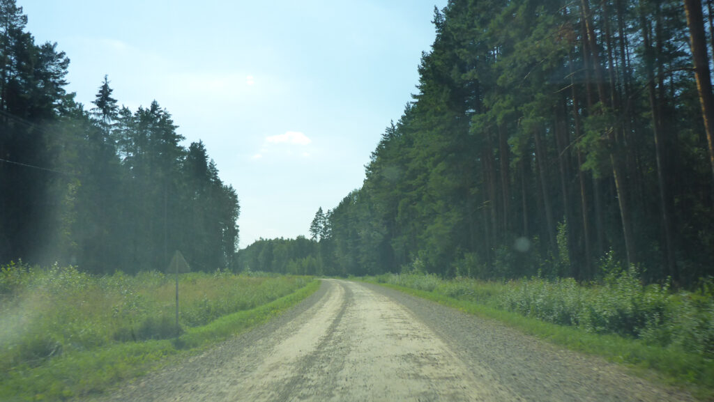 Einige Straßen sind einfache Schotterpisten