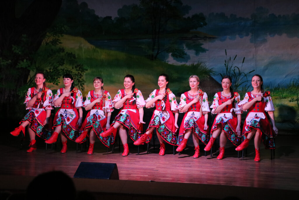 Folklore Darstellung in Barentsburg