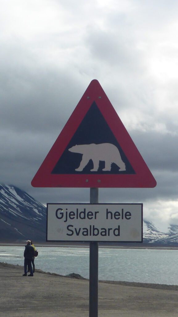 Das bekannteste Schild in Svaldbard