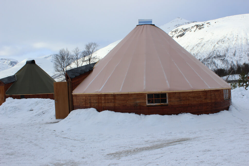 Nachbau einer Jurte wie sie früher oft im Einsatz war