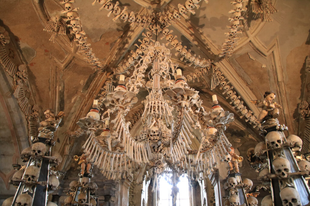 In der Knochenkirche in Kutna Ora