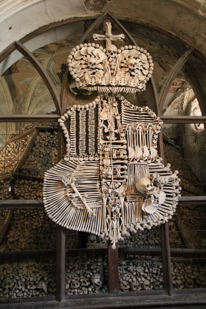 In der Knochenkirche in Kutna Ora