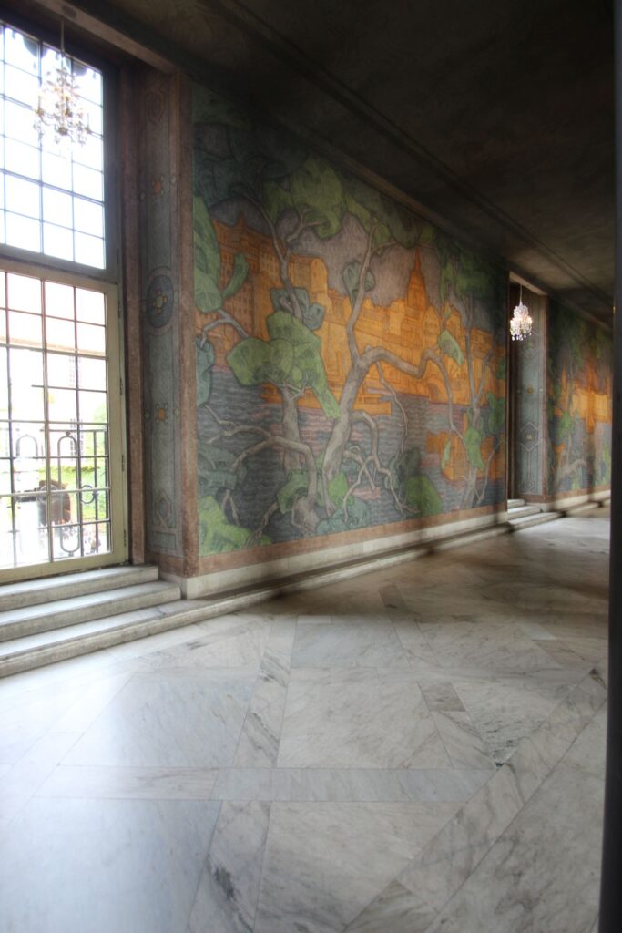 Die gemalte Aussicht im Rathaus