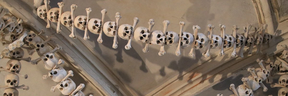 In der Knochenkirche in Kutna Ora