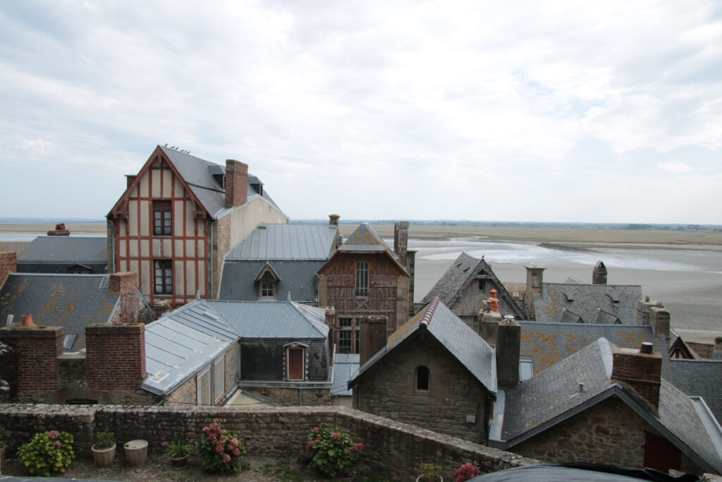Blick auf die Häuser von St. Michel
