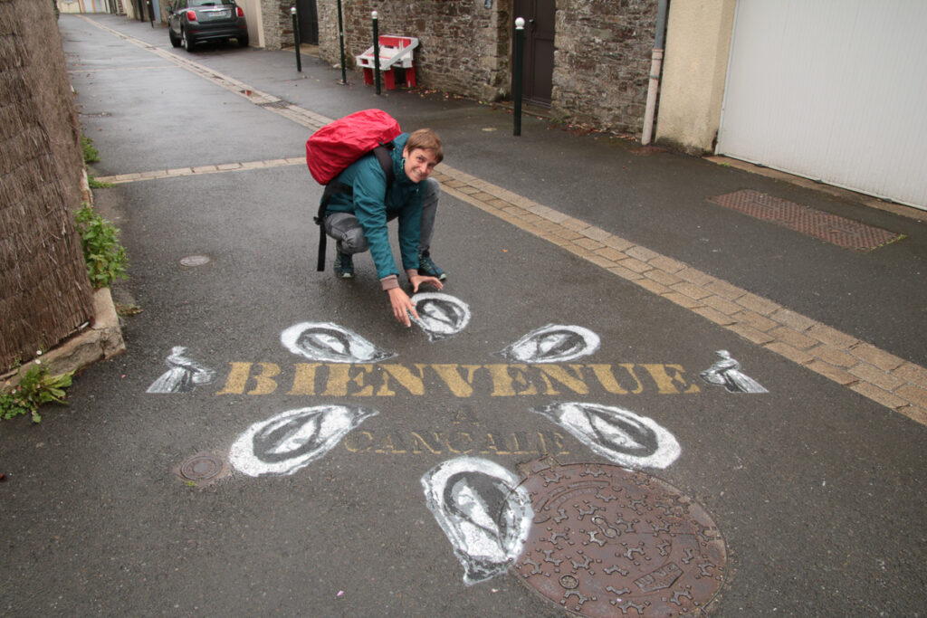 Straßenkunst in Cancale