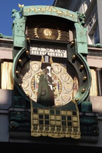 Detail der Anker-Uhr