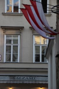 Erinnerung an das frühere Salzamt im 1. Bezirk