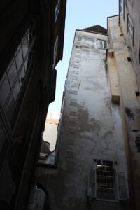 Befestigungsturm in einem Hinterhof im 1.Bezirk