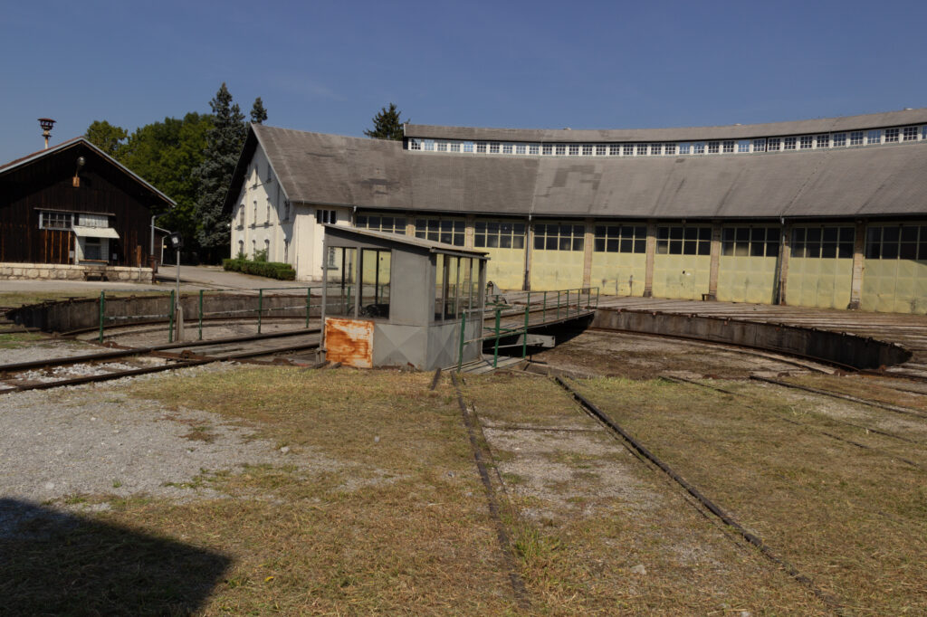 Verschiebe-Vorrichtung als Teil des Museums