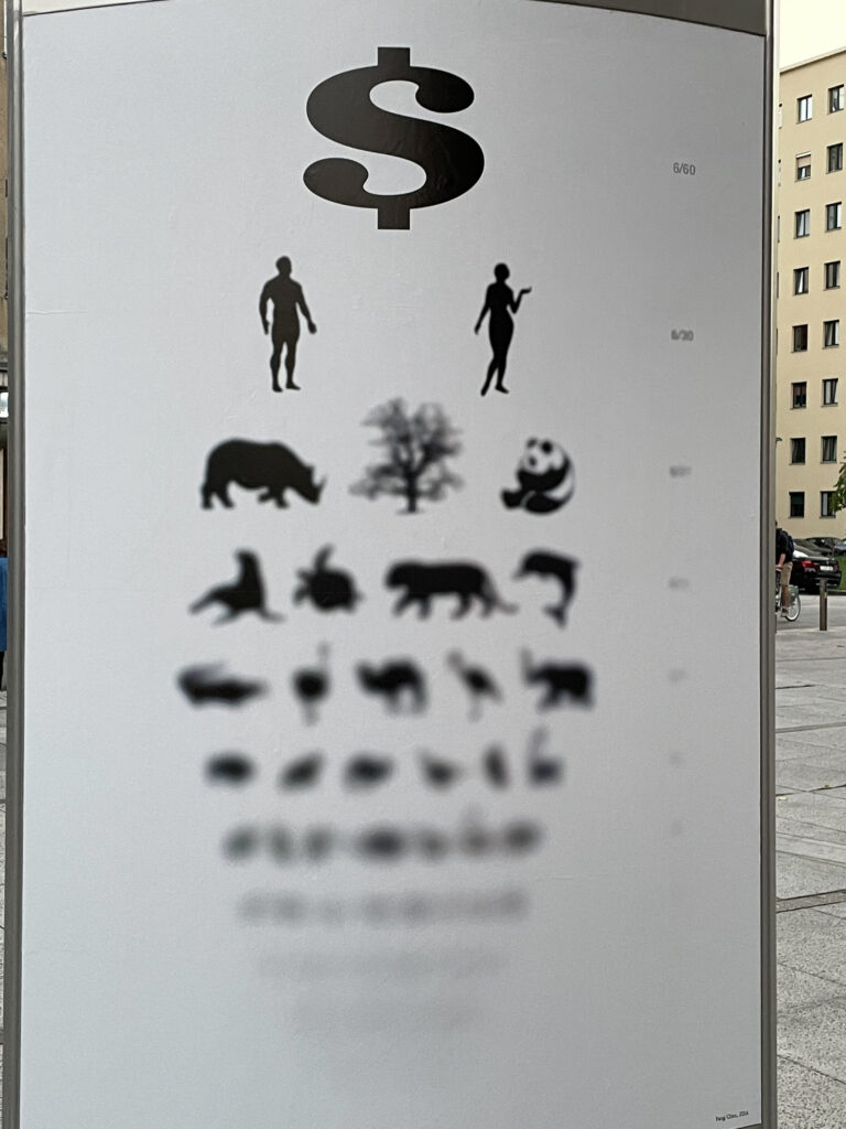 Umwelt-Protest-Plakat - Sehtest