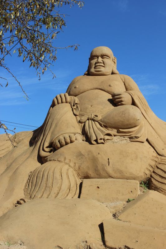Buddha aus Sand