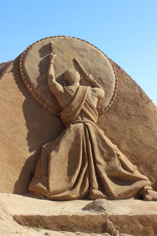 Trommler aus Sand