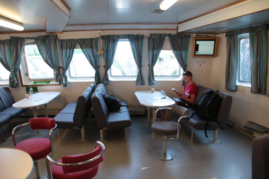 Mancher Blogbeitrag entstand auf einer Fähre