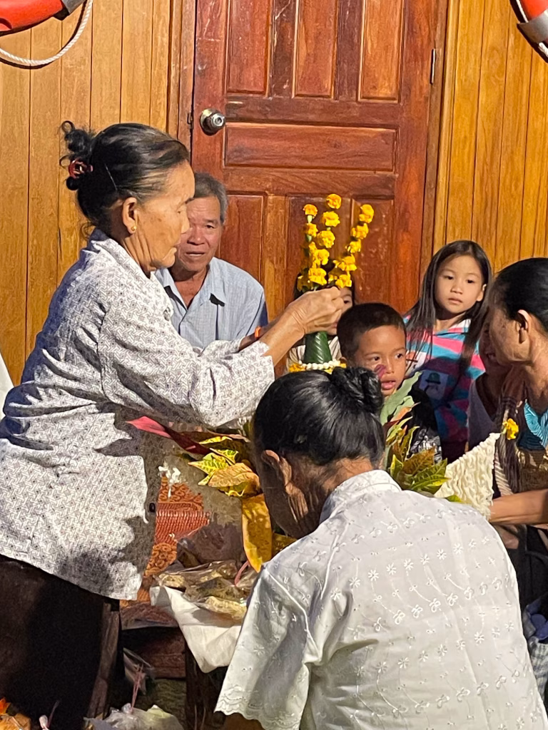 Vorbereitung zur Baci Zeremonie