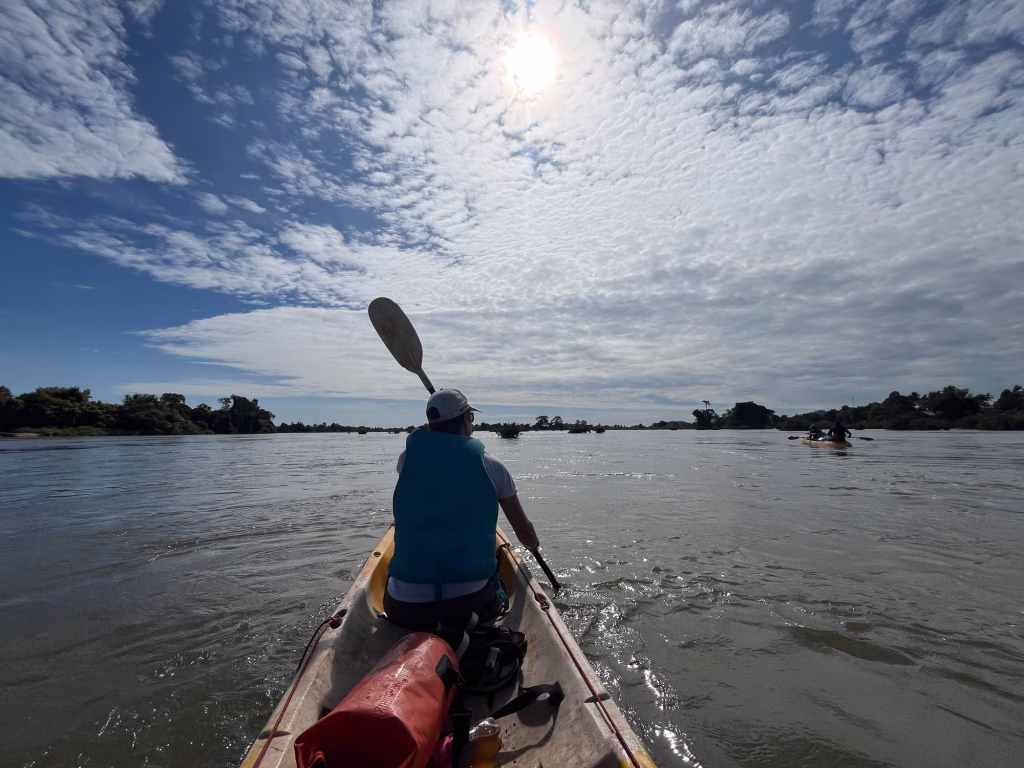 Paddeln am Mekong
