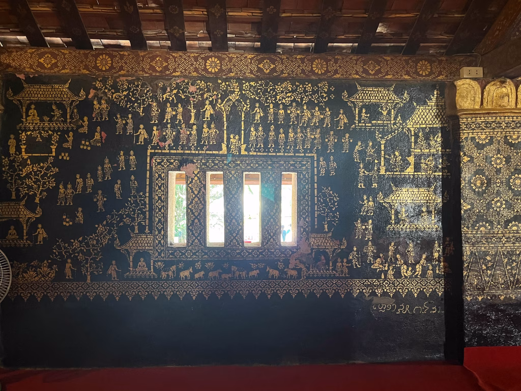 Innendeko vom Wat Xieng Thong