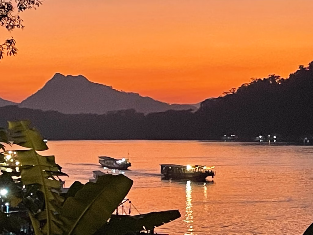Sonnenuntergang in Luang Prabang