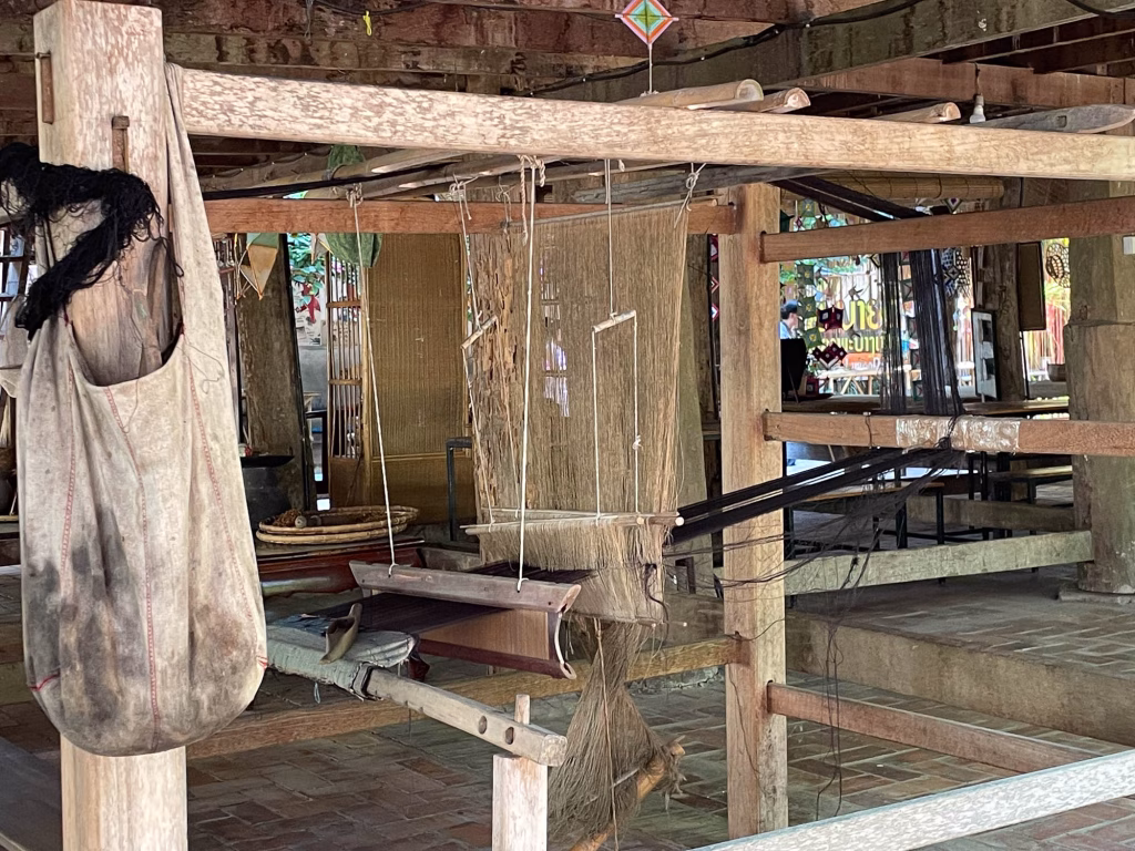 Ein traditioneller Webstuhl