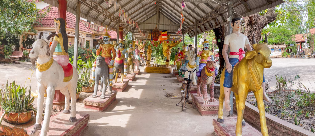 Sternzeichen in einem Wat in Kampot