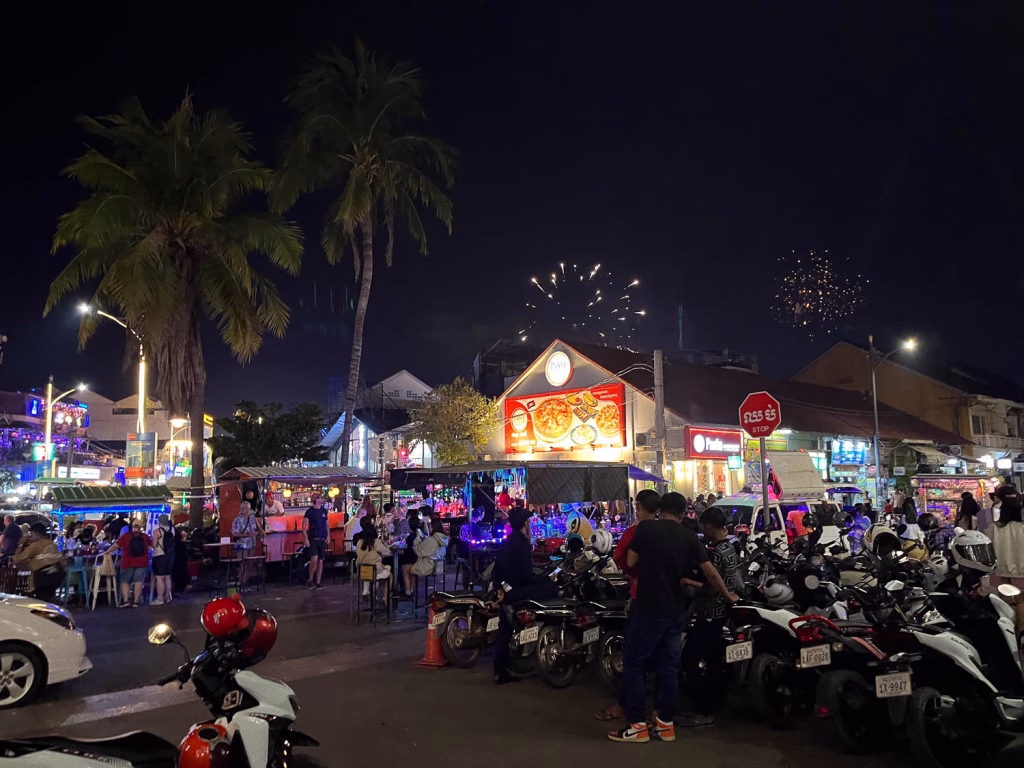 Das volle Siem Reap zu Silvester