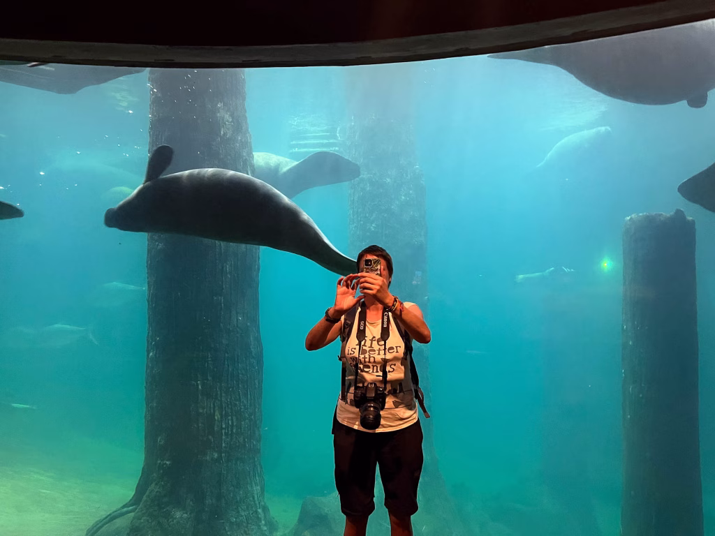 Ein Selfie mit Seekuh