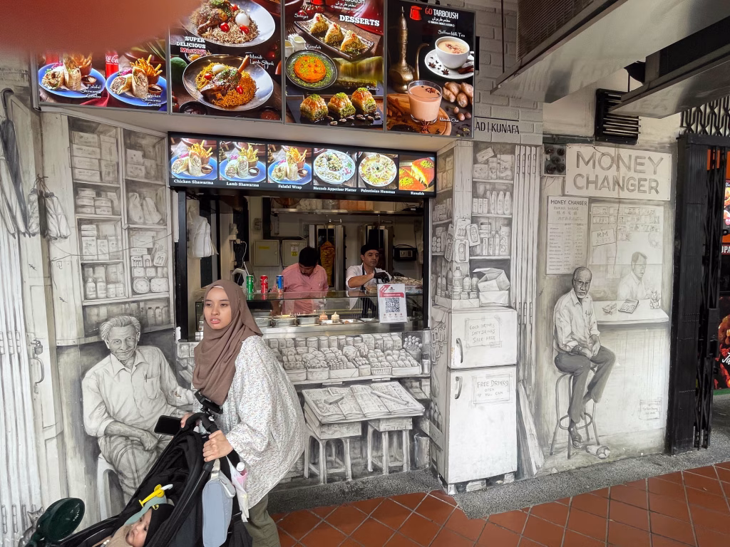 Künstlerische Fassade in Little India
