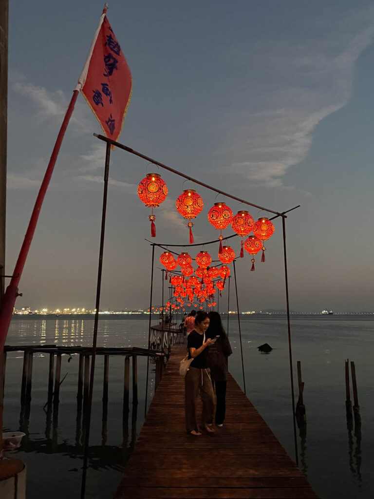 Ein Jetty-Stegende, perfekt für Selfies