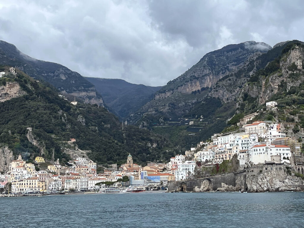 Blick auf Positano