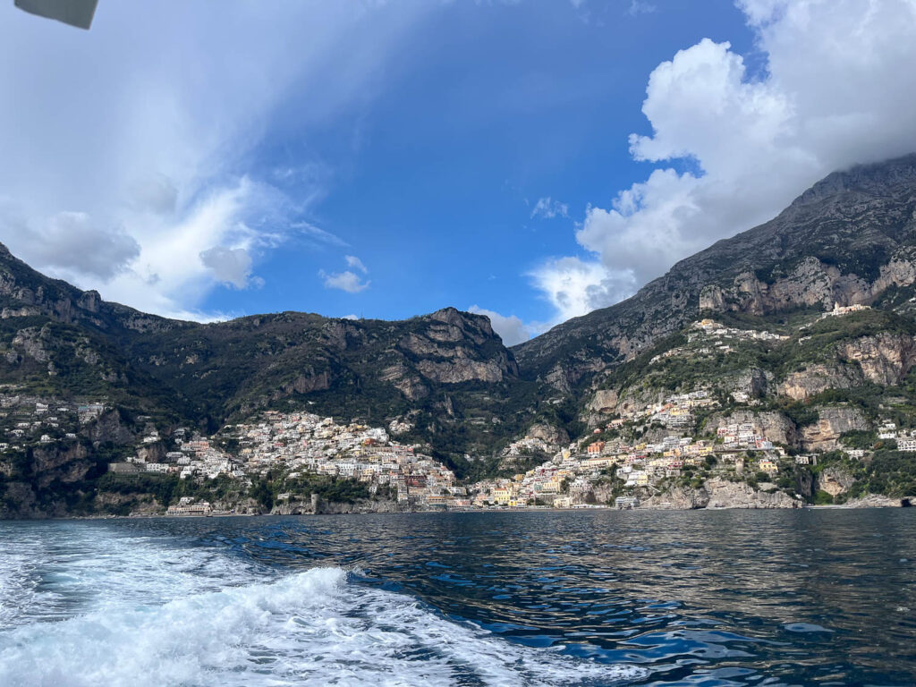 Abfahrt aus Positano
