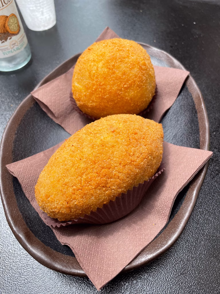 Arancini schmecken sehr gut!
