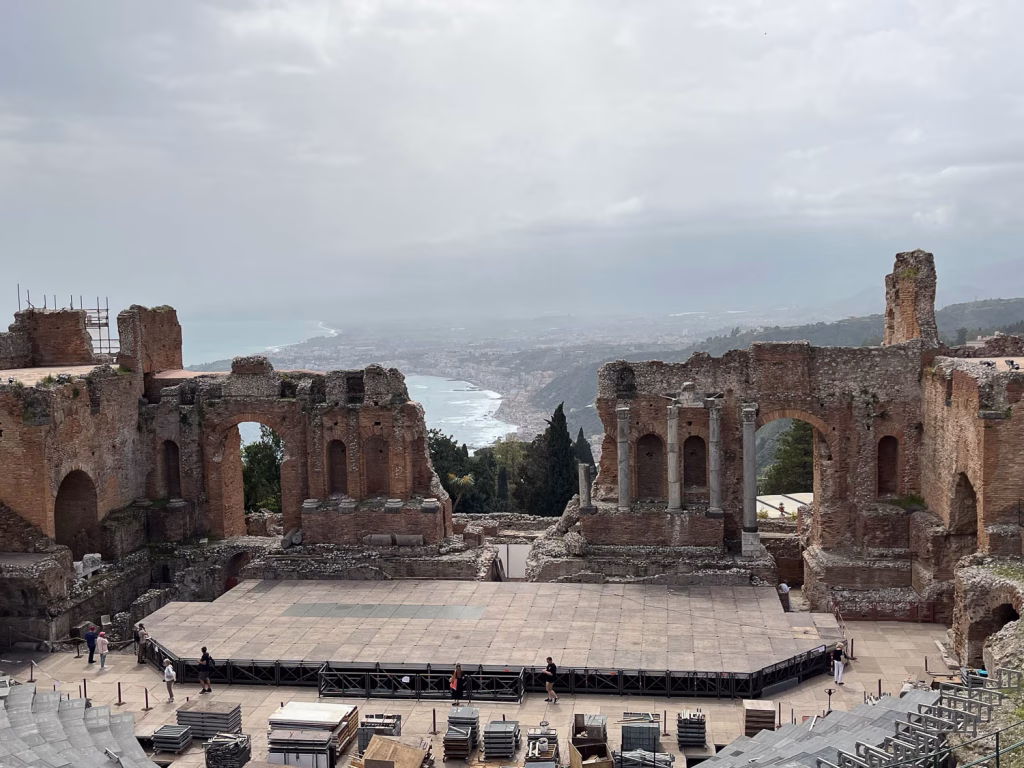 Bühne des alten Amphitheaters, Taormina